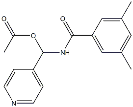Acetic acid (4-pyridinyl)(3,5-dimethylbenzoylamino)methyl ester|