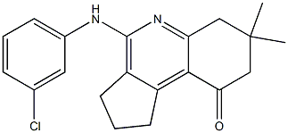 1,2,3,6,7,8-Hexahydro-4-(3-chlorophenylamino)-7,7-dimethyl-9H-cyclopenta[c]quinolin-9-one