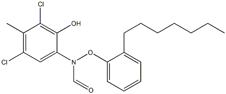 2-(2-Heptylphenoxyformylamino)-4,6-dichloro-5-methylphenol