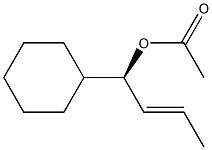 (+)-Acetic acid (R)-1-cyclohexyl-2-butenyl ester Structure