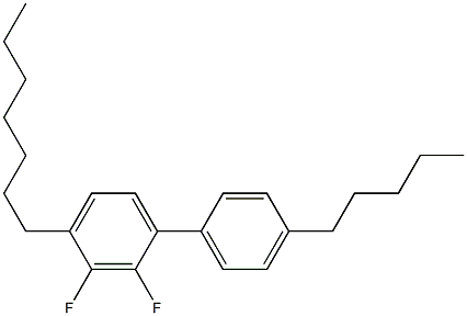 4-Heptyl-4'-pentyl-2,3-difluoro-1,1'-biphenyl Structure