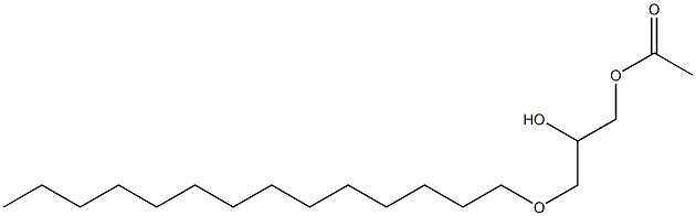 Acetic acid 2-hydroxy-3-(tetradecyloxy)propyl ester