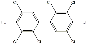 2,3,5,2',3',4',5'-HEPTACHLORO-4-BIPHENYLOL Structure