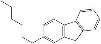 2-hexyl-9H-fluorene 结构式