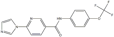 6-(1H-imidazol-1-yl)-N-[4-(trifluoromethoxy)phenyl]nicotinamide Structure