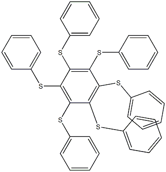 1,2,3,4,5,6-hexa(phenylthio)benzene Structure