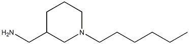 (1-hexylpiperidin-3-yl)methanamine Structure