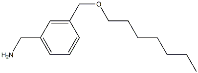 {3-[(heptyloxy)methyl]phenyl}methanamine Structure