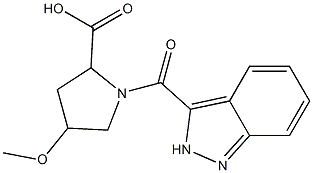 1-(2H-indazol-3-ylcarbonyl)-4-methoxypyrrolidine-2-carboxylic acid