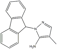 1-(9H-fluoren-9-yl)-4-methyl-1H-pyrazol-5-amine Structure