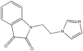 1-[2-(1H-imidazol-1-yl)ethyl]-2,3-dihydro-1H-indole-2,3-dione Structure