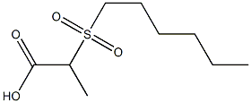 2-(hexane-1-sulfonyl)propanoic acid|