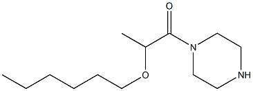 2-(hexyloxy)-1-(piperazin-1-yl)propan-1-one Structure