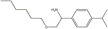 2-(hexyloxy)-1-[4-(propan-2-yl)phenyl]ethan-1-amine|