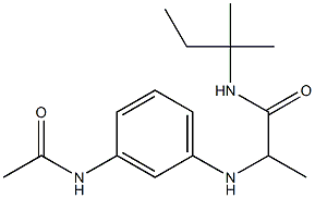 2-[(3-acetamidophenyl)amino]-N-(2-methylbutan-2-yl)propanamide