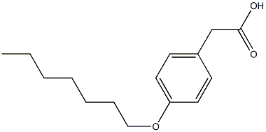 2-[4-(heptyloxy)phenyl]acetic acid Structure