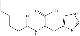 2-hexanamido-3-(1H-imidazol-4-yl)propanoic acid|