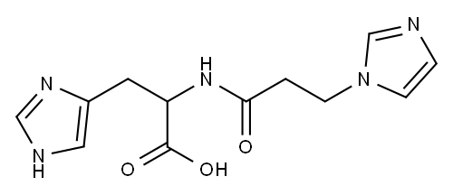 3-(1H-imidazol-4-yl)-2-{[3-(1H-imidazol-1-yl)propanoyl]amino}propanoic acid Structure