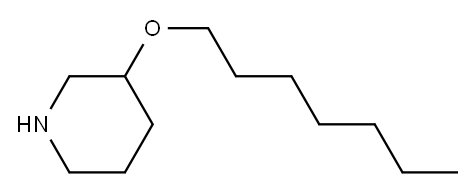 3-(heptyloxy)piperidine Structure