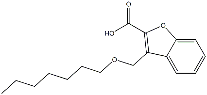 3-[(heptyloxy)methyl]-1-benzofuran-2-carboxylic acid Structure