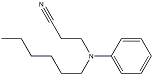 3-[hexyl(phenyl)amino]propanenitrile 结构式