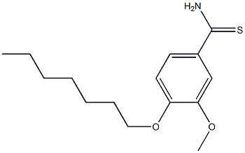 4-(heptyloxy)-3-methoxybenzene-1-carbothioamide