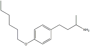 4-[4-(hexyloxy)phenyl]butan-2-amine Structure