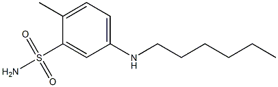 5-(hexylamino)-2-methylbenzene-1-sulfonamide Structure