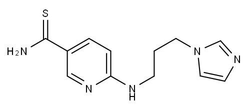 6-{[3-(1H-imidazol-1-yl)propyl]amino}pyridine-3-carbothioamide|
