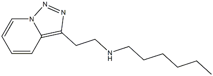 hexyl(2-{[1,2,4]triazolo[3,4-a]pyridin-3-yl}ethyl)amine|