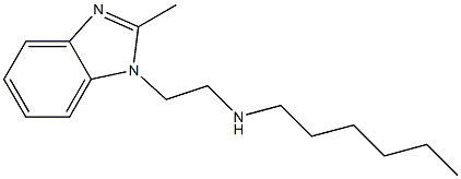 hexyl[2-(2-methyl-1H-1,3-benzodiazol-1-yl)ethyl]amine|