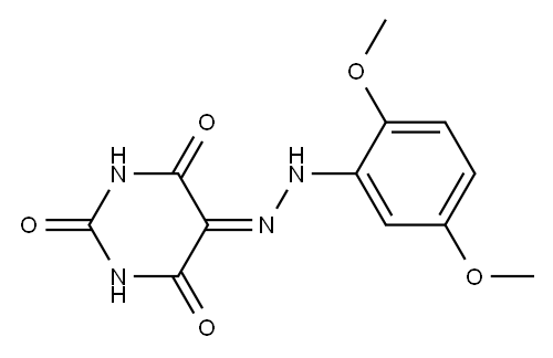 2,4,5,6(1H,3H)-pyrimidinetetrone 5-[N-(2,5-dimethoxyphenyl)hydrazone]