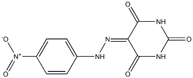 2,4,5,6(1H,3H)-pyrimidinetetrone 5-[N-(4-nitrophenyl)hydrazone] Structure
