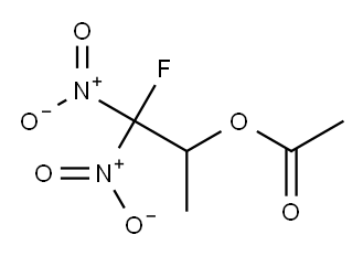 Acetic acid 2-fluoro-1-methyl-2,2-dinitroethyl ester Structure
