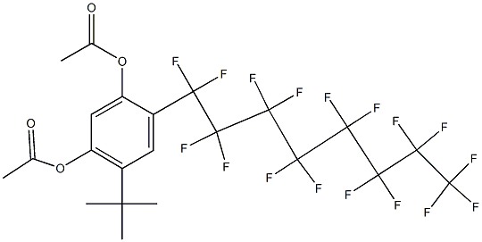 4-(Heptadecafluorooctyl)-6-tert-butylbenzene-1,3-diol diacetate