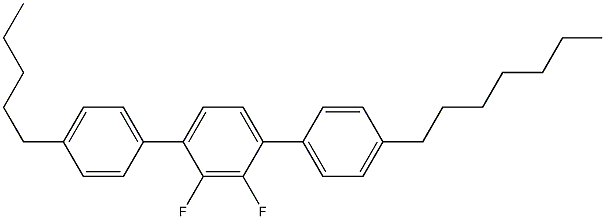 4-Heptyl-4''-pentyl-2',3'-difluoro-1,1':4',1''-terbenzene Structure