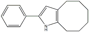 4,5,6,7,8,9-Hexahydro-2-phenyl-1H-cycloocta[b]pyrrole Structure