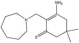 2-[[(Hexahydro-1H-azepin)-1-yl]methyl]-3-amino-5,5-dimethyl-2-cyclohexene-1-thione|