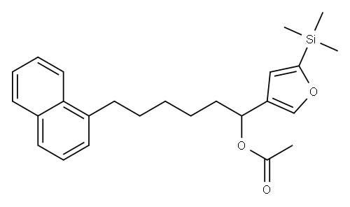 Acetic acid 1-[5-(trimethylsilyl)-3-furyl]-6-(1-naphtyl)hexyl ester|