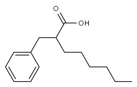 2-Hexyl-2-benzylacetic acid 结构式