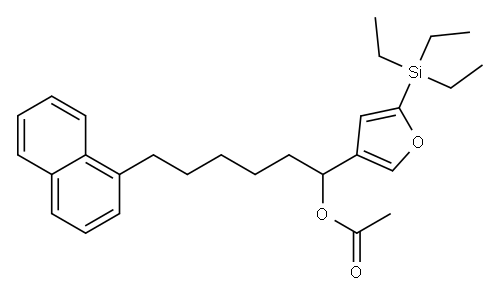 Acetic acid 1-[5-(triethylsilyl)-3-furyl]-6-(1-naphtyl)hexyl ester