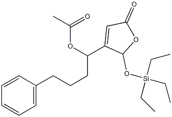 Acetic acid 1-[[2,5-dihydro-5-oxo-2-(triethylsiloxy)furan]-3-yl]-4-phenylbutyl ester