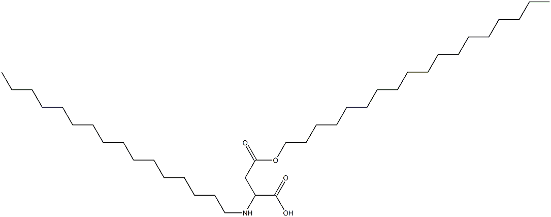 2-Hexadecylamino-3-(octadecyloxycarbonyl)propionic acid Structure