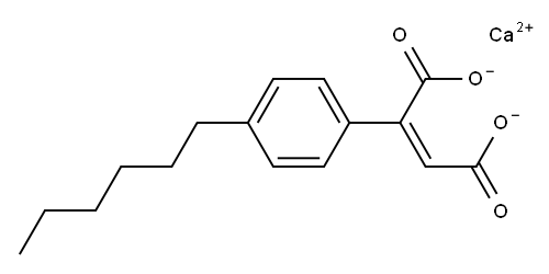 2-(4-Hexylphenyl)maleic acid calcium salt Structure