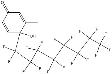 4-(Heptadecafluorooctyl)-4-hydroxy-3-methyl-2,5-cyclohexadien-1-one