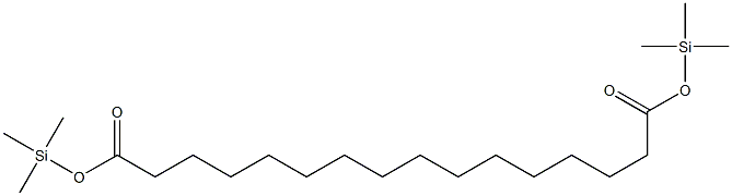 Hexadecanedioic acid di(trimethylsilyl) ester Structure