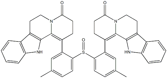 [[2,3,4,6,7,12-Hexahydro-4-oxoindolo[2,3-a]quinolizin]-1-yl](p-tolyl) sulfoxide Structure