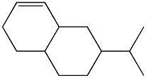1,2,3,4,4a,5,6,8a-Octahydro-2-isopropylnaphthalene Structure