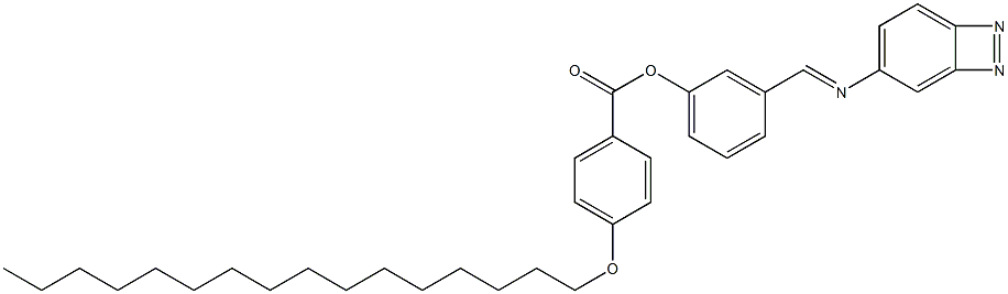 4-(Hexadecyloxy)benzoic acid 3-[(azobenzen-4-yl)iminomethyl]phenyl ester Structure