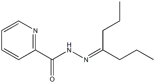 4-Heptanone 2-pyridinylcarbonyl hydrazone Structure